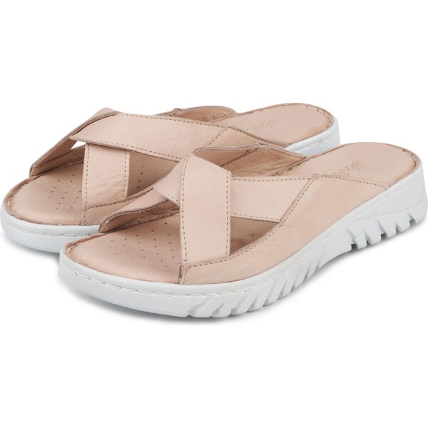 Vlnka Dámske kožené šľapky Klaudia ružová veľkosti obuvi - dospelí 36 62783061