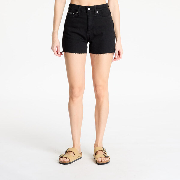 Šortky Calvin Klein Jeans Mom Short Denim Black 27 63372656