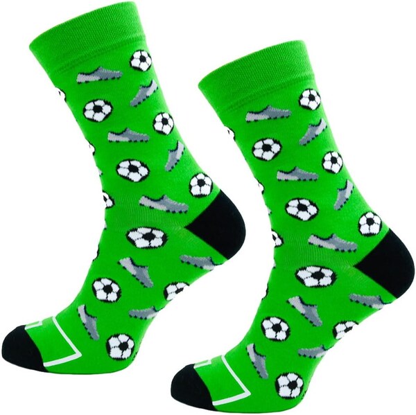 Farebné pánske ponožky Futbal 63374010