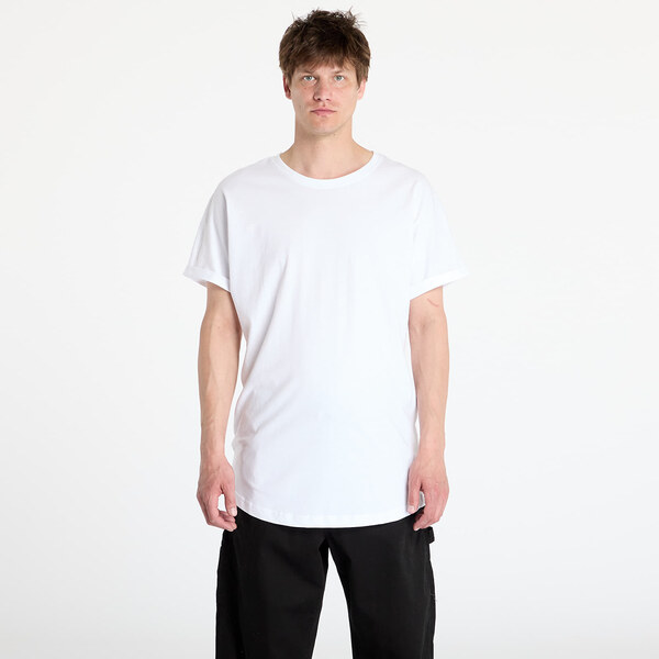 Tričko Urban Classics Long Shaped Turnup White S 47100564
