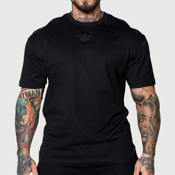 Oversized tričko Iron Aesthetics 3D, čierne 63390036