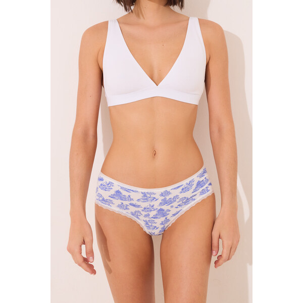 womensecret Široké brazílske nohavičky s potlačou z mikrovlákna 63393217