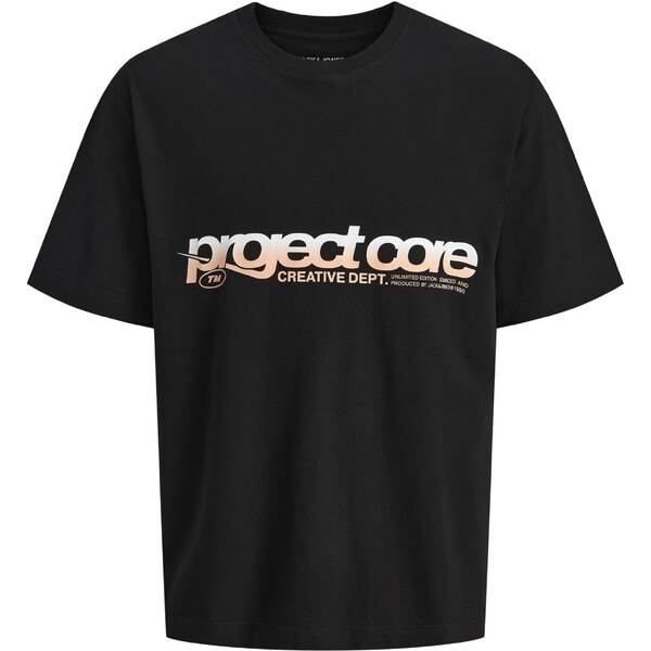 Jack & Jones Junior Tričko JCOUnion Summer oranžová / čierna / biela 63336130