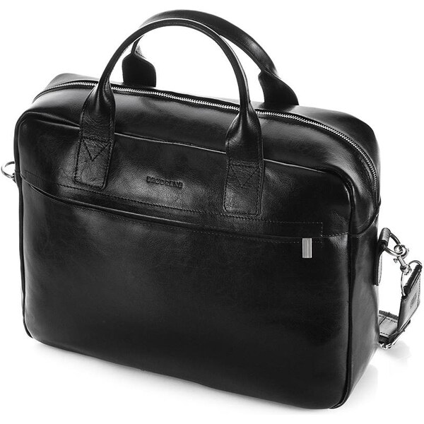 Brødrene Kožená taška na notebook | čierna 9010-BLACK 63395432