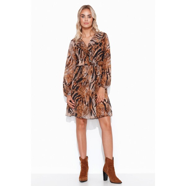 Makadamia Vzdušné šaty s volánmi wz.38 M763 | farebná M763 63395518