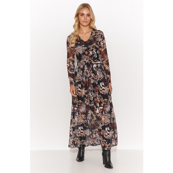 Makadamia Dámske dlhé šaty 47 M813 | farebná M813 63395538