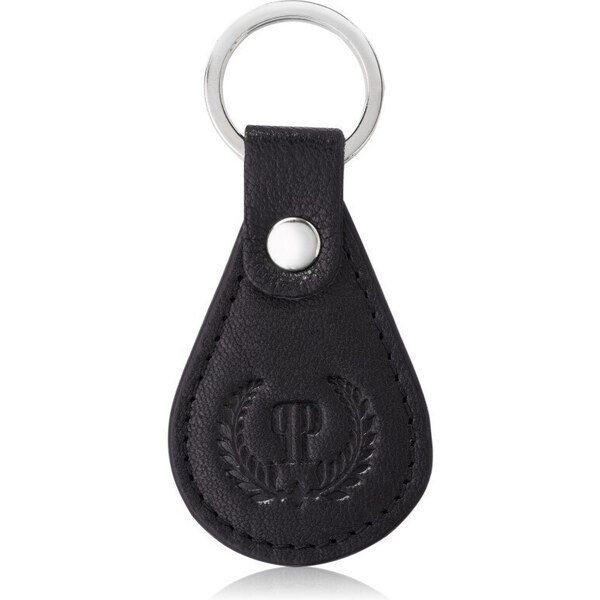 PAOLO PERUZZI Kožená kľúčenka T-85-BL | čierna T-85-BL 63395607
