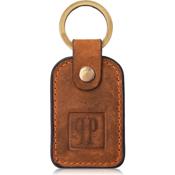 PAOLO PERUZZI Kožená kľúčenka T-86-HOR | koňak T-86-HOR 63395609