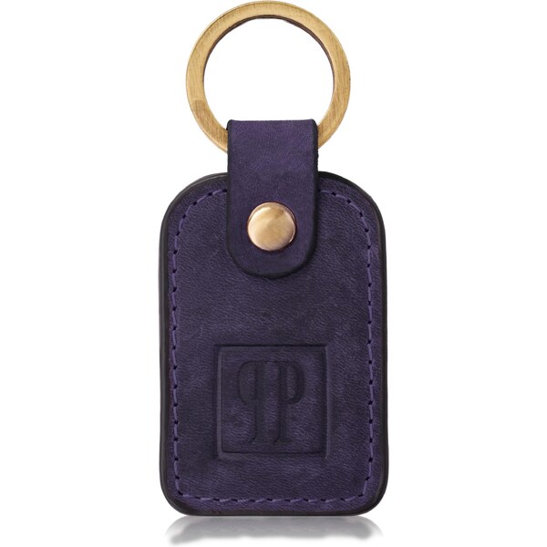PAOLO PERUZZI Kožená kľúčenka T-86-HDB | fialová T-86-HDB 63395611