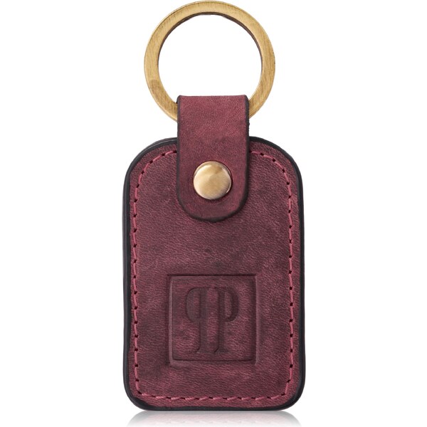 PAOLO PERUZZI Kožená kľúčenka T-86-HCH | bordó T-86-HCH 63395612