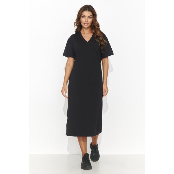 Numinou Dámske šaty po kolená NU467 | čierna NU467 63395643