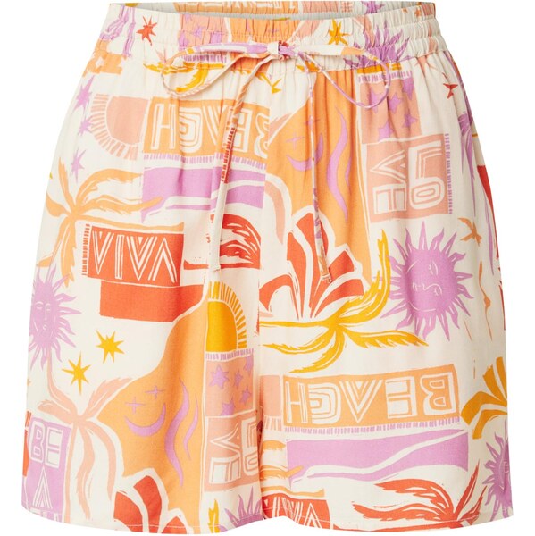 ONLY Nohavice ONLZUFFY oranžová / koralová / eozín / biela 64248087