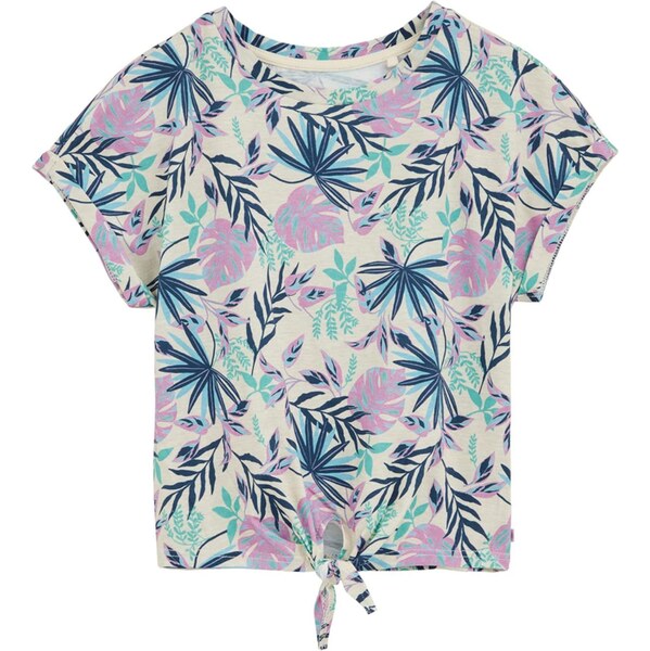 WE Fashion Tričko tmavomodrá / mätová / biela 65651404