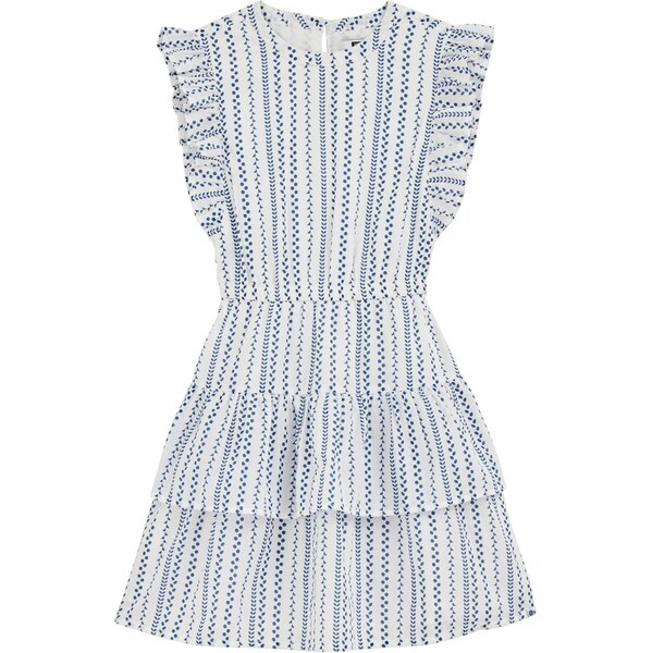 WE Fashion Šaty tmavomodrá / šedobiela 63694591