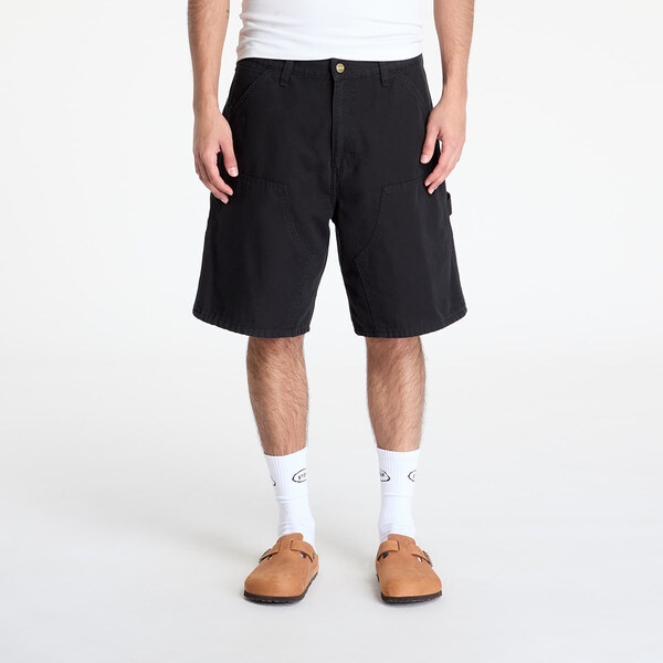 Šortky Carhartt WIP Double Knee Short Black Stone Washed 30 63408424