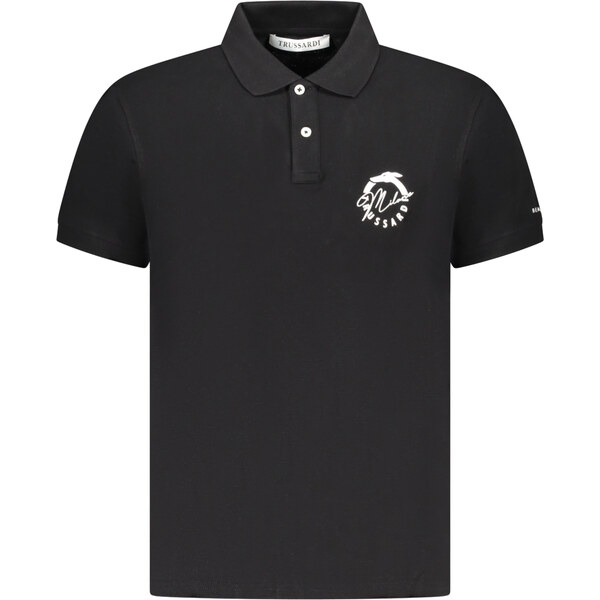 Pánske čierne polo tričko Trussardi 64712121