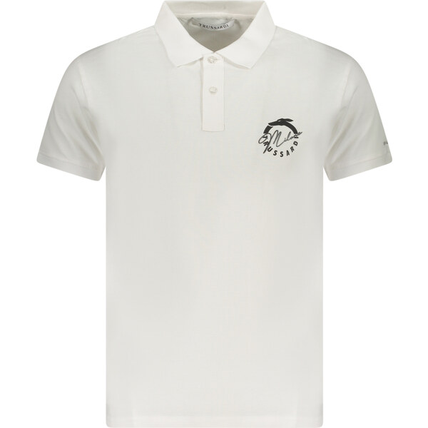 Biele pánske polo tričko Trussardi 64704362