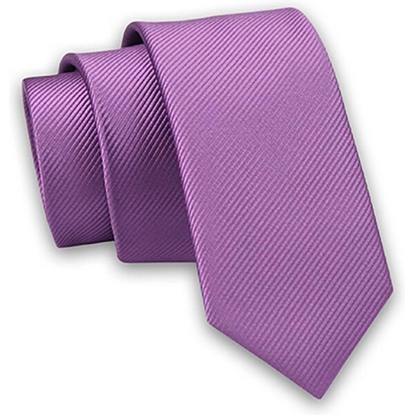 Jednofarebná fialová pánska kravata 63423022