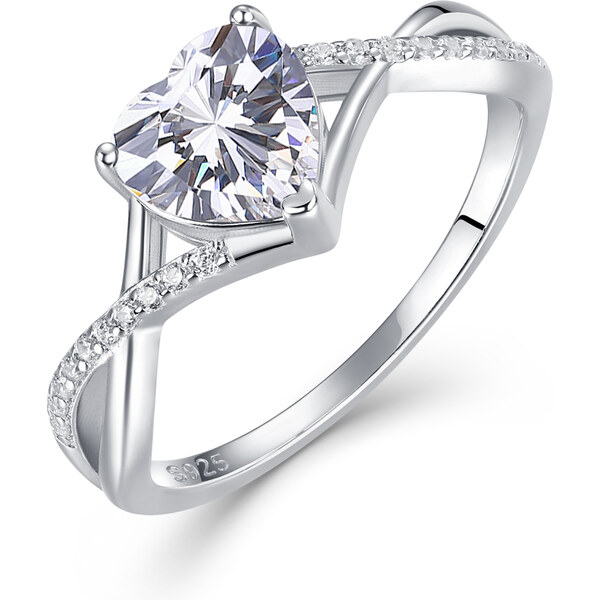 Olivie Stříbrný prsten SRDCE 9520 65048842