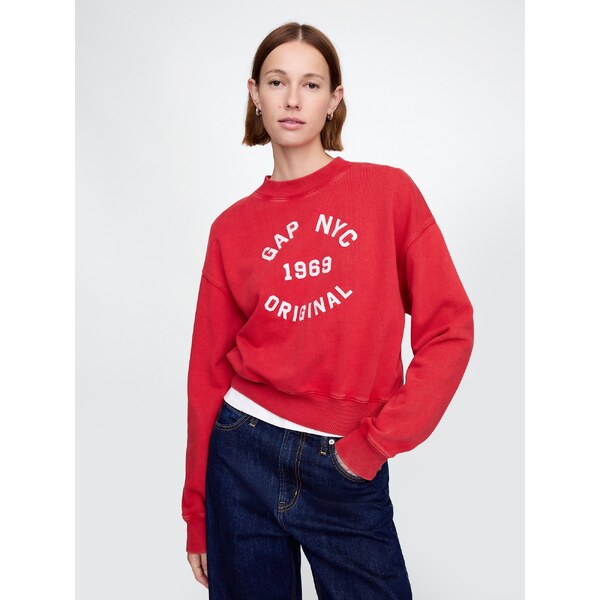 GAP Dámska Crop mikina Americana 729494-01 66265883