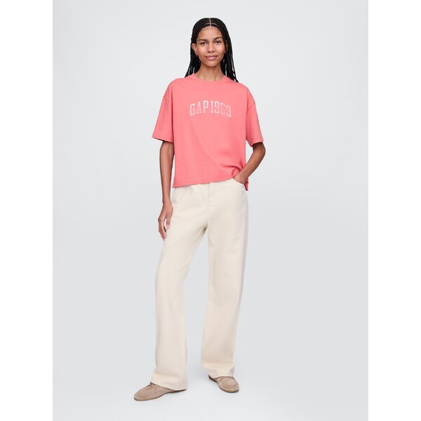 GAP Dámske Oversize tričko Heavyweight Americana 729563-05 66266225