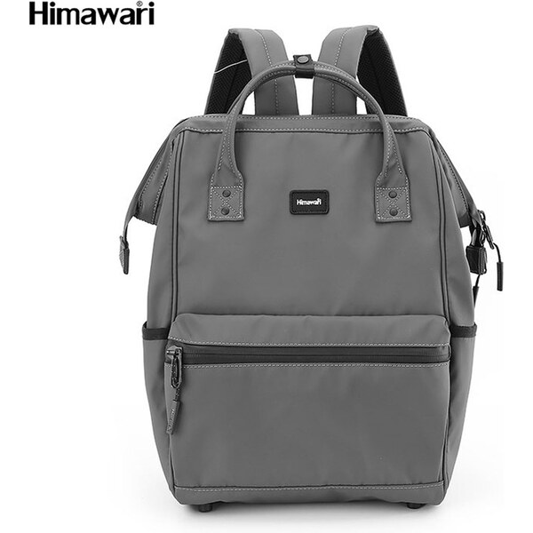 Ruksak z vodeodolného nylonu v tmavosivej farbe s USB portom - 63413052