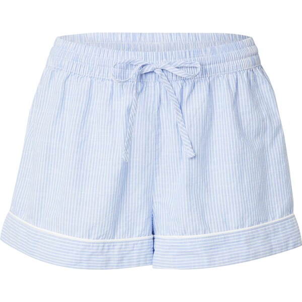 Hunkemöller Pyžamové nohavice svetlomodrá / biela 63531144