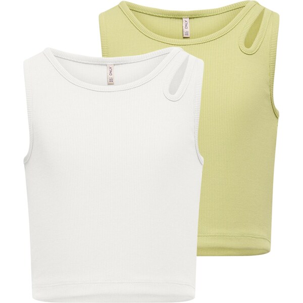 ONLY GIRLS Top KOGNESSA jablková / biela 63466609