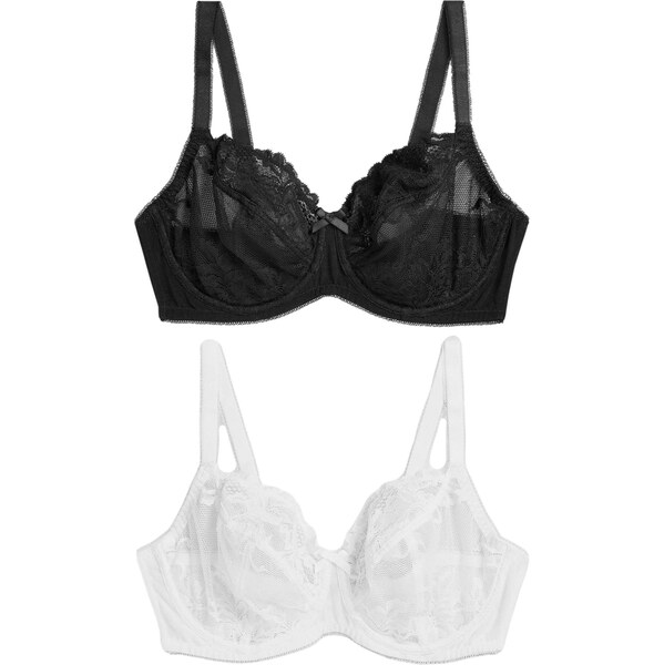 Next Podprsenka čierna / biela 64575505