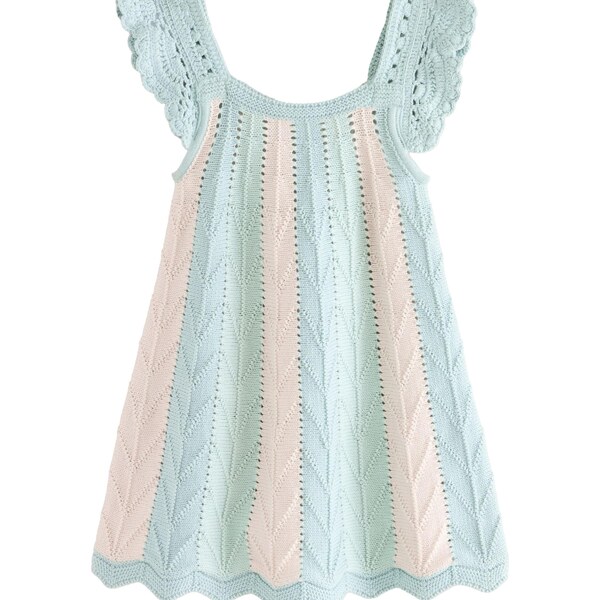 Next Šaty Stripe Swing pastelovo modrá / pastelovo zelená / pastelovo 65649267