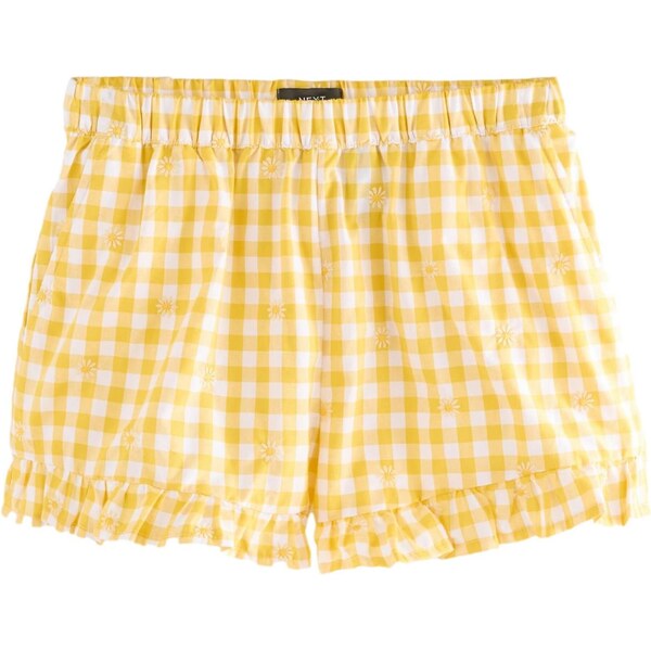 Next Nohavice žltá / biela 65876096