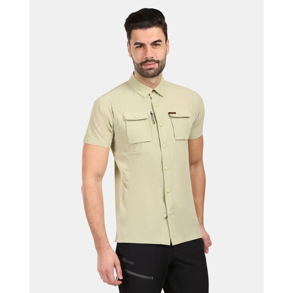 Pánska outdoorová košeľa Kilpi BOMBAY-M béžová 63283902