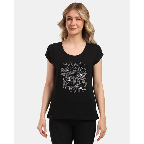 Dámske tričko z bavlny Kilpi ROANE-W čierna 63423490