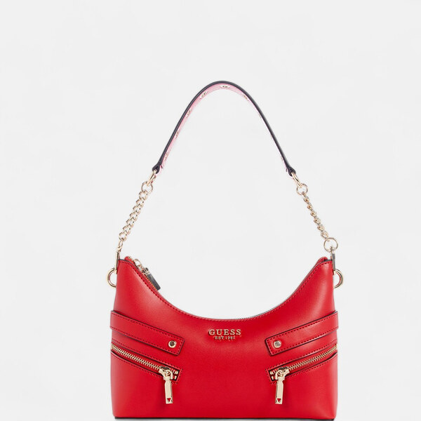 Červená kabelka Guess Trissa přes rameno 56199 63422656