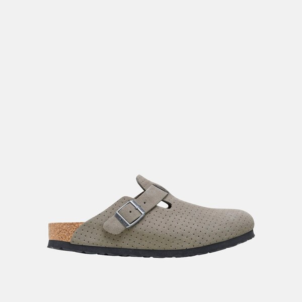 Šedé Regular Šľapky Birkenstock Boston Suede Leather Embossed 65297566