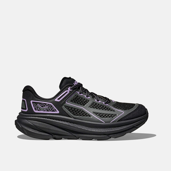 Unisex čierno-fialové tenisky Hoka Clifton One9 65262102
