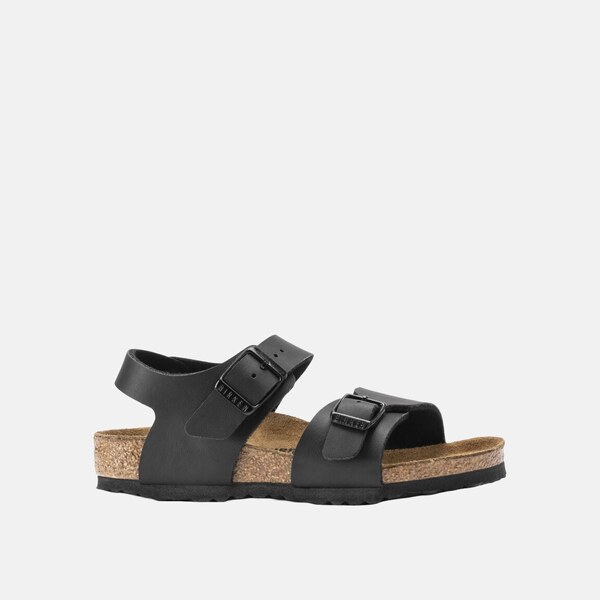 Detské čierne Regular sandále Birkenstock New York Birko-Flor 65269347