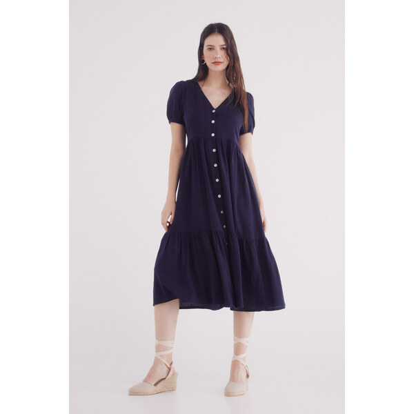 SPRINGFIELD Ľanové midi šaty 63423153