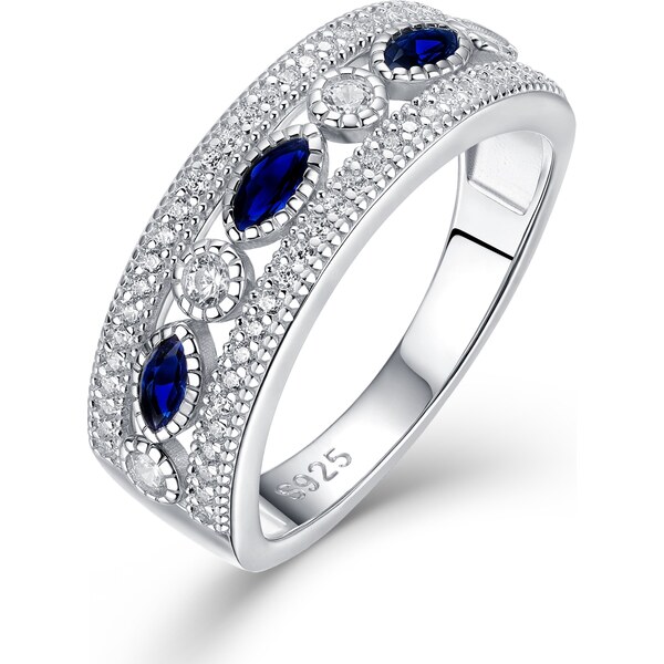 Olivie Stříbrný prsten MODRÉ TAJEMSTVÍ 9525 65048847