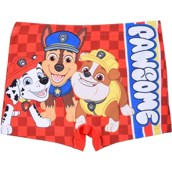Červené chlapčenské plavecké boxerky Paw Patrol 65151875