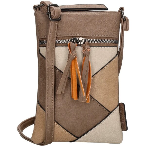 Beagles Hnedá kožená kabelka na mobil Zaffira 63425459