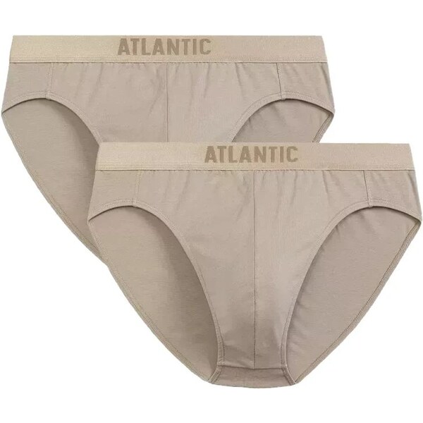 Atlantic Pánske slipy 2 pack 013 beige 63425831