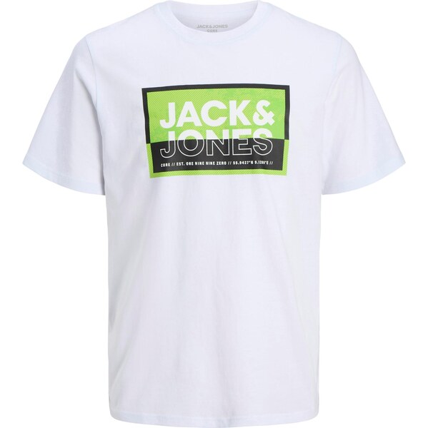 JACK & JONES Tričko JCOLogan svetlozelená / čierna / biela 63427941