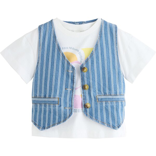 Next Set modrá denim / karí / orchideová / biela 64565432