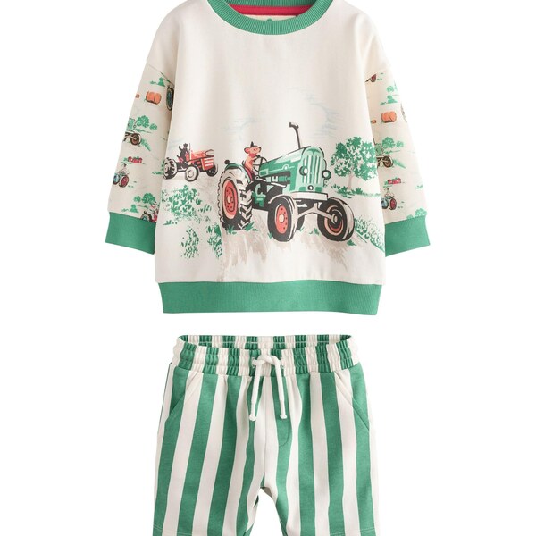 Next Set hnedá / zelená / čierna / šedobiela 64293617