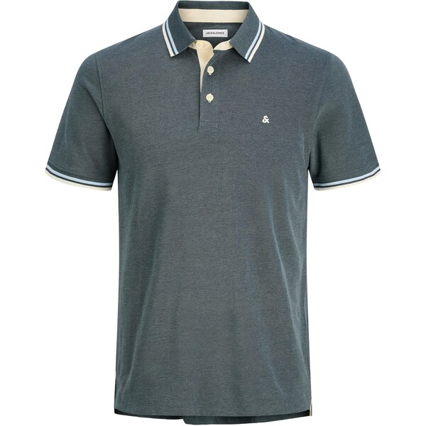 JACK & JONES Tričko JJEPaulos tmavosivá / biela 63427886