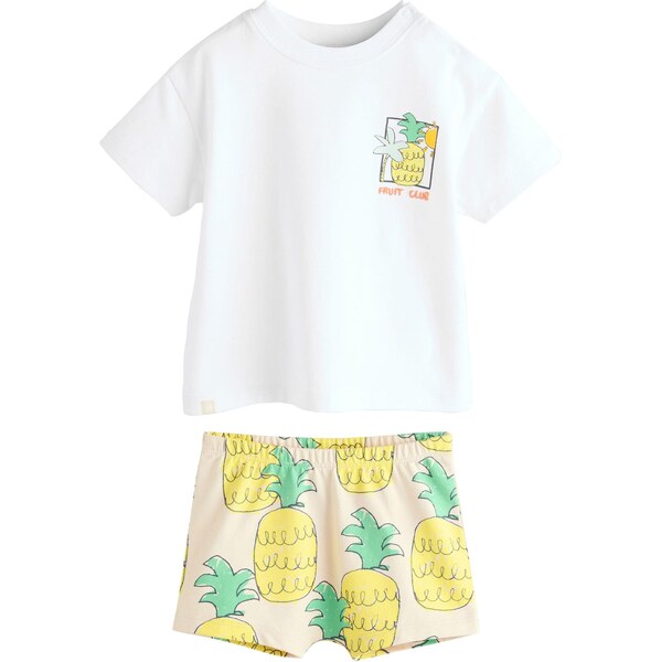 Next Set šampanské / žltá / trávovo zelená / biela 64293709