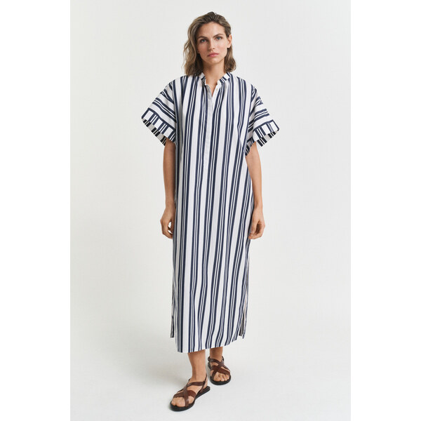 ŠATY GANT OS STRIPED CAFTAN DRESS CLASSIC BLUE 63426154