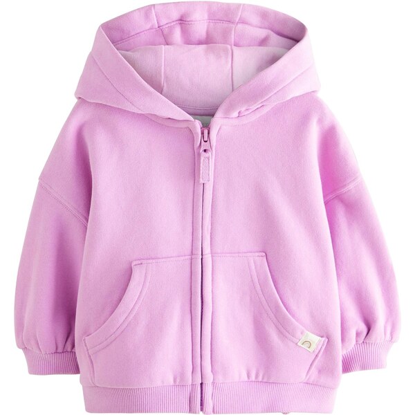 Next Tepláková bunda slivková 64265312