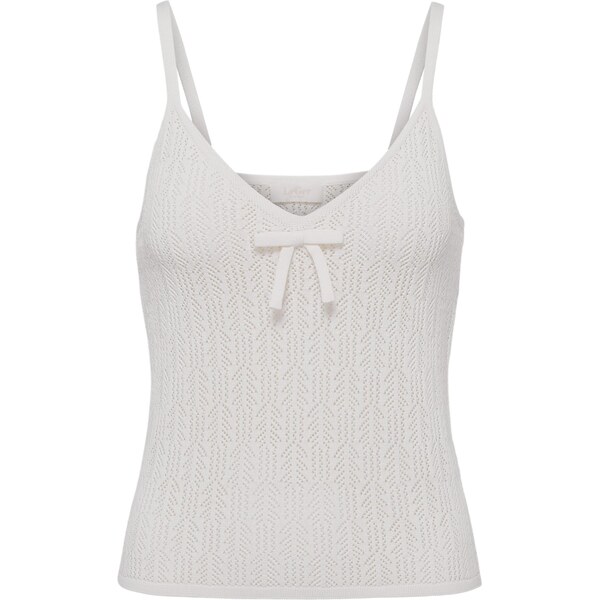 LeGer by Lena Gercke Vyšívaný top Maren šedobiela 66007755